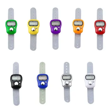 1 buc Creative Stitch Marker Contra Rând LCD Electronice Cifre Deget Inel Digital Tally Counter Telecomanda Timer