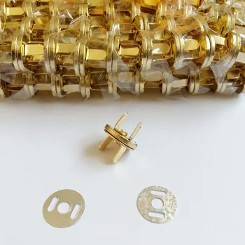 10 Seturi/lot 14mm Aur Sac Pungă Cleme Butoane subțire de Metal Magnetic Fixează elementele de Fixare Geantă de mână de Ambarcațiuni de Cusut Haina de Piele Butoane