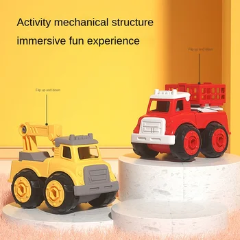 10 Stil /set Inginerie Vehicul Jucărie din Plastic utilaje Constructii Excavatoare de Încărcare Auto Camion Foc Modele Copii Băieți Mini Cadou en-Gros
