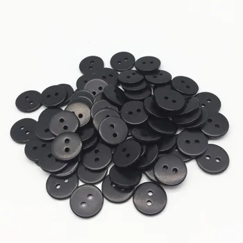 100buc 15mm Negru Rășină Butoane Rotunde de Cusut 2 Gauri Camasa Buton Pentru Îmbrăcăminte Scrapbooking Cardmaking
