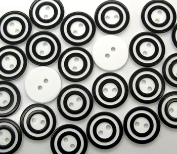 100buc 18mm Rotund Alb Rășină de Cusut Nasturi Pentru Haine de Copii Scrapbooking Decorative Botones Artizanat DIY Accesorii