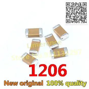 1206 Chip condensator de 100pF(101)±5% 100V Textura material:COG 1206CG101J101NT 10BUC