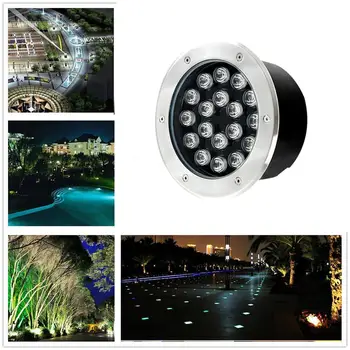 18W IP65 LED-uri Super-Frumusete Îngropat Circulară de Lumină Peisajului Subteran Lampa Calea Mod Grădină cu Gazon, cu Decor