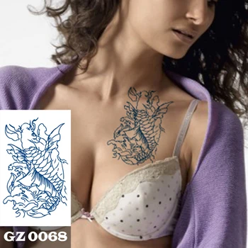 1buc Semi Permanent Tatuaje Body Art，Impermeabil Tatuaj Temporar Autocolant Crap Braț Pentru Barbati Femei