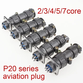 1set aviației priza conector rotund P20 serie 2.3.4.5.7 de bază cu diametrul de 20MM aviației plug