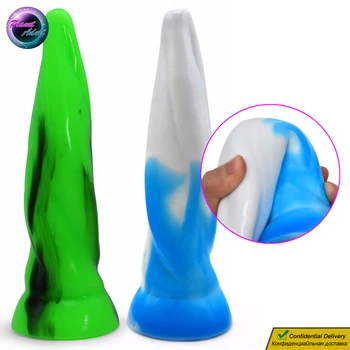 22 cm Silicon Anal Plug Floare Bud Penis artificial Femei Masturbator Jucarii Sexuale pentru Vagin Pussy Homosexuali Masaj de Prostata Anus Expansiune