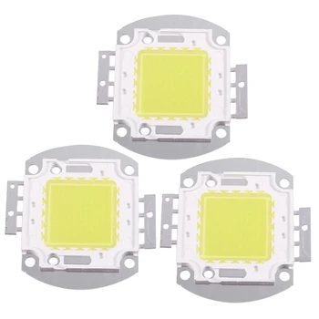 3X Chip LED 100W 7500LM Alb Bec Lampă Reflector de Mare Putere Integrat DIY