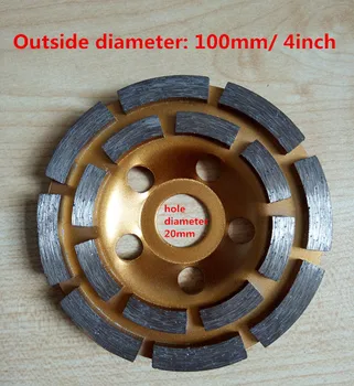 4 inch 100mm Diamant Segment Grinding Wheel Disc de Slefuire Roată Castron Forma de Cupa de Slefuire Beton, Granit, Piatra, Ceramica
