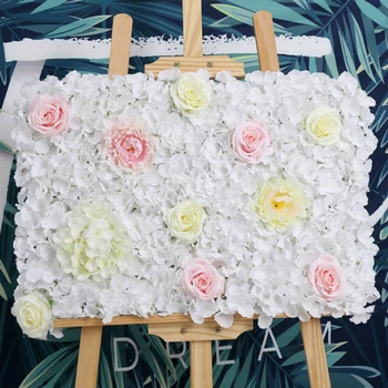 40X60cm Mătase Artificială de Trandafir Flori de Decorare Perete Mătase Hortensie Bujor Acasă Hotel de Nunta Petrecere Fundal Decorativ en-Gros