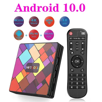 4GB 128GB 4K HD TV BOX Android 10.0 RK3318 Quad-Core 5G Dual Frecvență Wifi Receptor Bluetooth Media Player Network Set top box