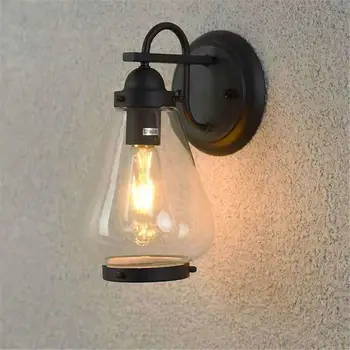 4W LED Filament Bec inclus în aer liber Lumina de Perete Exterior Felinar Tranșee Exterior Montare pe Perete Lampă de Prindere pentru Verandă, Terasă, Casă