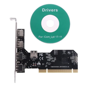 5 Porturi USB 2.0 PCI Controller Hub Card de Expansiune 480Mbps Desktop Converter NEC720101 Chipset
