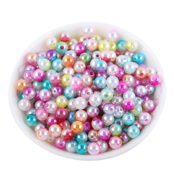 5000pcs/2000pcs Acrilice Margele Spacer Imitații de Perle Rotunde Margele Vrac Pentru a Face Bijuterii DIY Îmbrăcăminte Perle Margele de Culoare Mixt