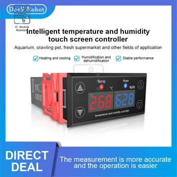 AC110V-220V SHT2010 LCD Digital Higrostat Termostat de Umiditate Controler de Temperatura 10A Încălzire Răcire Control SHT20 Senzor