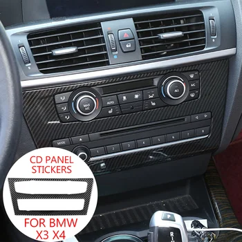 Accesorii auto Interioare Auto Autocolante Pentru BMW F25 F26 X3 X4 2011 2012 2014 2017 CD Panou din Fibra de Carbon Autocolante Decorare