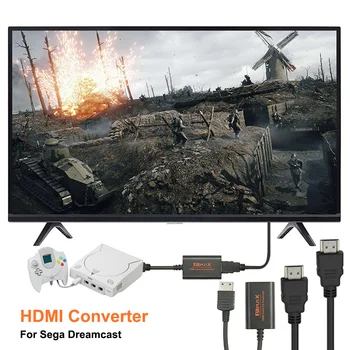 Adaptor HDMI Adaptor Durabil Convenabil de Înaltă definiție Cablu Convertor pentru Sega Dreamcast Mașină de Joc