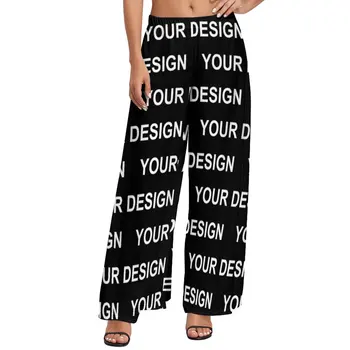 Adaugă Design Personalizat Pantaloni Personalizat Imaginea Office Pantaloni Largi Femei De Dimensiuni Mari Streetwear Print Pantaloni Drepte