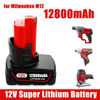 Aicherish Pentru Milwaukee Tool 12V 18650 Li-ion Baterie M12 C12 XC 48-11-2440 48-11-2402 48-11-2411 48-11-2401 Înlocuirea Bateriei