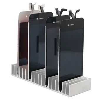 Aluminiu Metal LCD PCB Titularul Tava Sloturi pentru iPhone Samsung LCD Renovarea Suport de Telefon Stație de Reparații