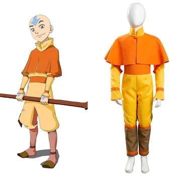 Avatar:The Last Airbender Avatar Aang Cosplay Costum Copii Copii Salopeta Costume De Halloween Costum De Carnaval