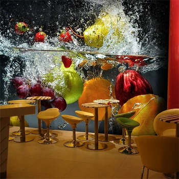 beibehang 3d tapet Restaurant magazin de ceai cafe-bar petrecere a timpului Liber tapet de fundal de fundal murală personalizate de fructe tapet 3D