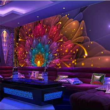 beibehang Cool club de noapte, bar, KTV flori scule de fundal de perete personalizate frescă mare tapet verde papel de parede para quarto