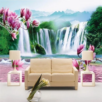 beibehang tapet, picturi murale autocolante de perete de spirit peisaj orhidee reflecție camera de zi TV de perete
