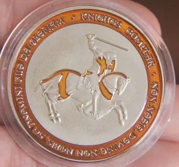 Cal Sabie Cavaler Monedă Comemorativă Insigna Relief Placat Cu Argint, Monede De Colecție De Artă De Suveniruri Cadouri Prieteni