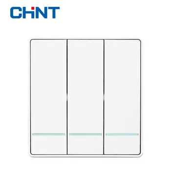CHINT Personalizate Plăci de Comutare Comutator de Perete Soclu NEW2D Panou Trei Gasca Două Mod de 16A Cadru de Oțel