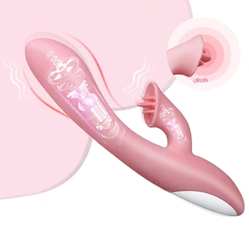Clitoris Cu Vibrator Dual Motor 10 Viteze Vibratoare Limba Lins Pizde Masaj Vagine Orgasm Jucarii Pentru Adulti Pentru Femei Masturbare