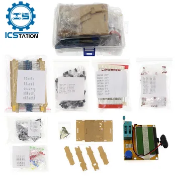 Componente electronice Set LCR-T4 Grafică Tester Diode LED Tranzistor Condensator Ceramic Rezistenta Comun Diodă Kit