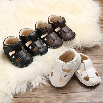 Copiii Nou-Născut Băieți De Moda De Vară Moale Crib Pantofi Prima Walker Anti-Alunecare, Fete Sandale Pantofi