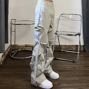 Coreeană Vrac Pantaloni Casual, Japoneză Pantalon Femme Y2k Haine Streetwear Hip-Hop Falduri Pantaloni Harajuku Joggeri Femei Sweatpant