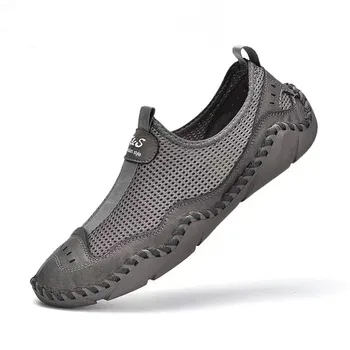 DAFENP Moda Caracatiță pantofi de agrement suprafața ochiului de Plasă de ventilație pantofi sport pentru barbati Lumină confortabil pantofi de mers pe jos 38-48