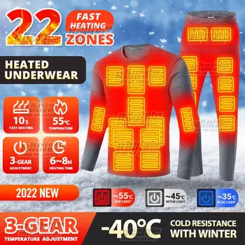 De iarnă pentru Femei Jacheta Incalzita Bărbați manta de Încălzire USB Îmbrăcăminte Fleece Lenjerie de corp Termice Moto Motocicleta Jacheta Johns Costum