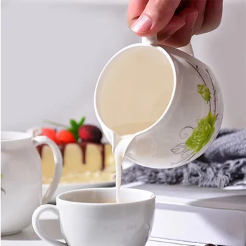De lux Ceramice Corect Cupa micul Dejun cu Maner Creative Lapte Cana Ceramica de Cafea Ceasca cu Capac Romantic Floare de Imprimare