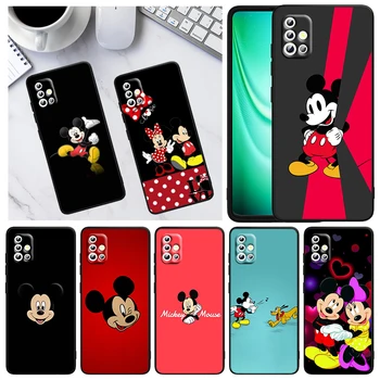 Disney Drăguț Mickey Mouse-ul Pentru Samsung A73 A72 A71 A53 A51 A52 A42 A33 A32 A23 A22 A21S A13 A12 A02 A03 S A31 Negru Caz de Telefon