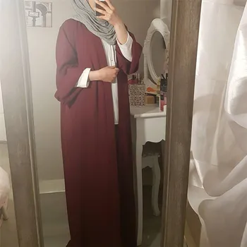 Doamna Abaya Rochie Fata Femei Islamice Deschis Cardigan Rochie Lungă Musulman Ramadan Rochie pentru Femei Rochie Casual, Tinute pentru Femei