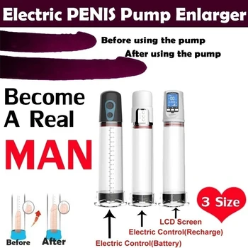 Electric Pompa Pentru Penis Jucarii Sexuale Pentru Bărbați Masturbare Penis Extender De Penis Pompa De Vid Penis Extindere Potențiator De Masaj Ri