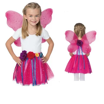 Fairy Princess Tutu Set de Costum Fusta Aripa Pentru Fete Dress up Dance Party Show Cadou de Ziua de nastere