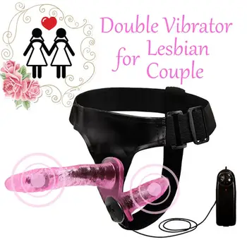  Femeia patrunde barbatul Multispeed Dublu Dual Penis artificial Vibratoare pentru Femei Lesbiene Curea pe Jucării Sexuale pentru Femei Cuplu Erotic Jucarii Sex Jocuri