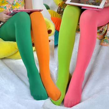 Fete Bomboane De Culoare Chilot Primăvară Copii De Potrivire De Culoare Ciorapi De Moda Casual Personalitate Catifea Elastica Copii Dresuri