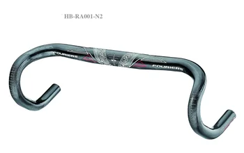 FOURIERS HB-RA001 Plin Fibra de Carbon Drum Bicicleta Ghidon Îndoit Bare Integrat de Turnare Bicicleta 216g 31.8mmx400/420/440mm
