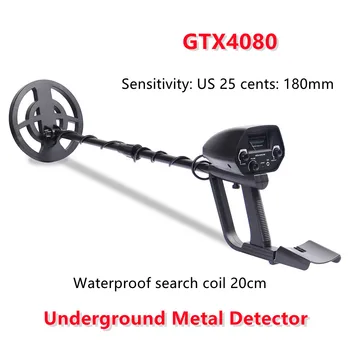 GTX4080 Underground Metal Detector Detector de Aur Identificarea Metal Vânător de Comori de Aur Profesional Finder 8 Inch Bobina