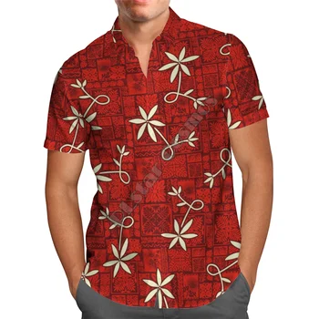 Hawaii Camasa Hawaiian beach vara Flori de Hibiscus Imprimate 3d Men ' s Cămașă Harajuku Tee hip hop tricouri 14