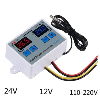 HOT-Digital cu LED Termostat Digital Controler de Temperatura C/F Pentru Incubator LED Releu 10A Încălzire XK-W1010