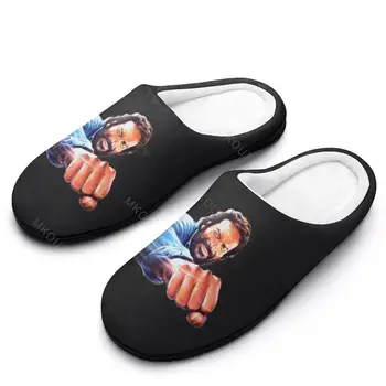 Iarna Cald, Papuci De Casă Bud Spencer (4) Bărbați Femei Bumbac Slide-Uri Non-Alunecare De Cuplu Acasă 
Moale cu talpi Haimana FlipflopCartoon Pantofi