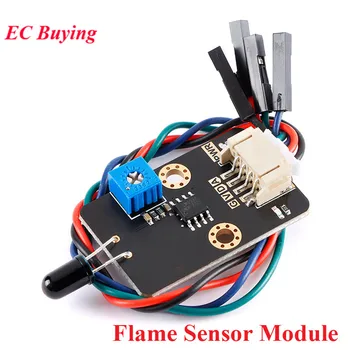 IR Infraroșu 4 fire Flame Senzor de Detectare a Modulului IR Flacără de Foc Senzor de Lumină Detector Inteligent Pentru Arduino 5V PH2.0-4 pin Interfață