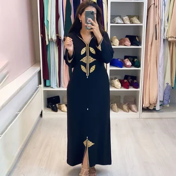 Jellaba Caftan Turcia Femei Rochie 2023 Tipărite Retro Toamna Rochii Lungi De Moda Elegant Dubai Abaya Doamnelor Casual Vintage Femme