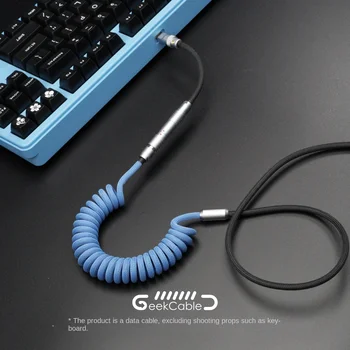 La fața locului GeekCable manual tastatură personalizate linie de date GMK tema SP cheie cap linie de ceata culoare albastru de potrivire